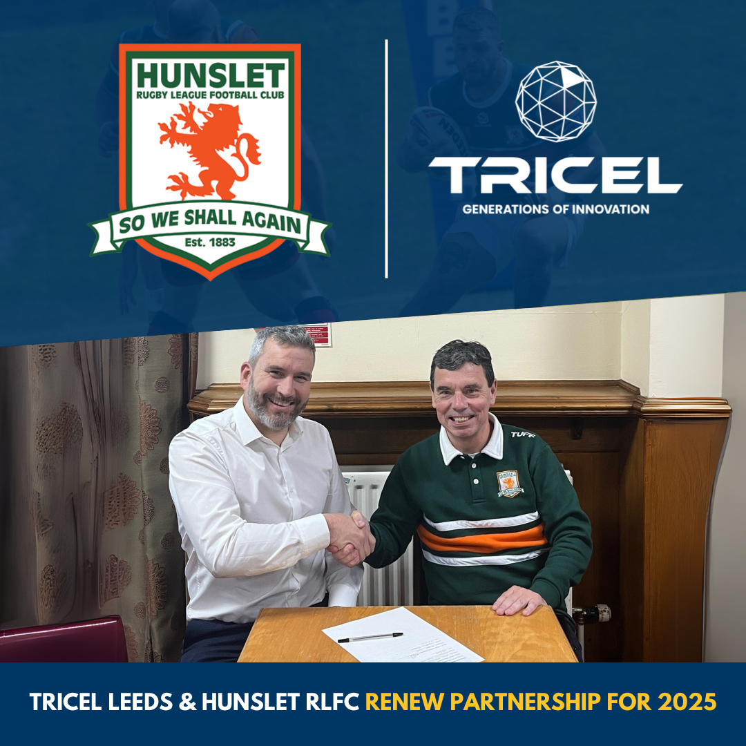 Tricel Composites continue sponsorship of Hunslet RLFC for 2025